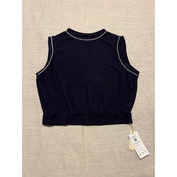 OGL Pipping Tank - Navy Blue - Picture 1 of 8